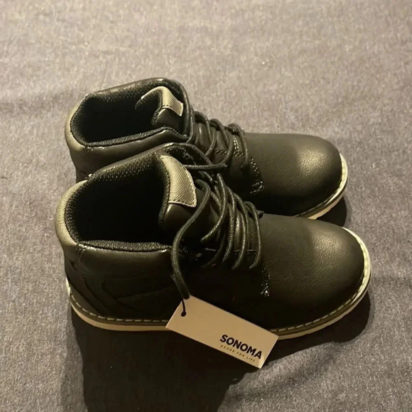 Sonoma Black Lace Up Dress Casual Memory foam Boots Size 13 New in Box - Picture 3 of 7